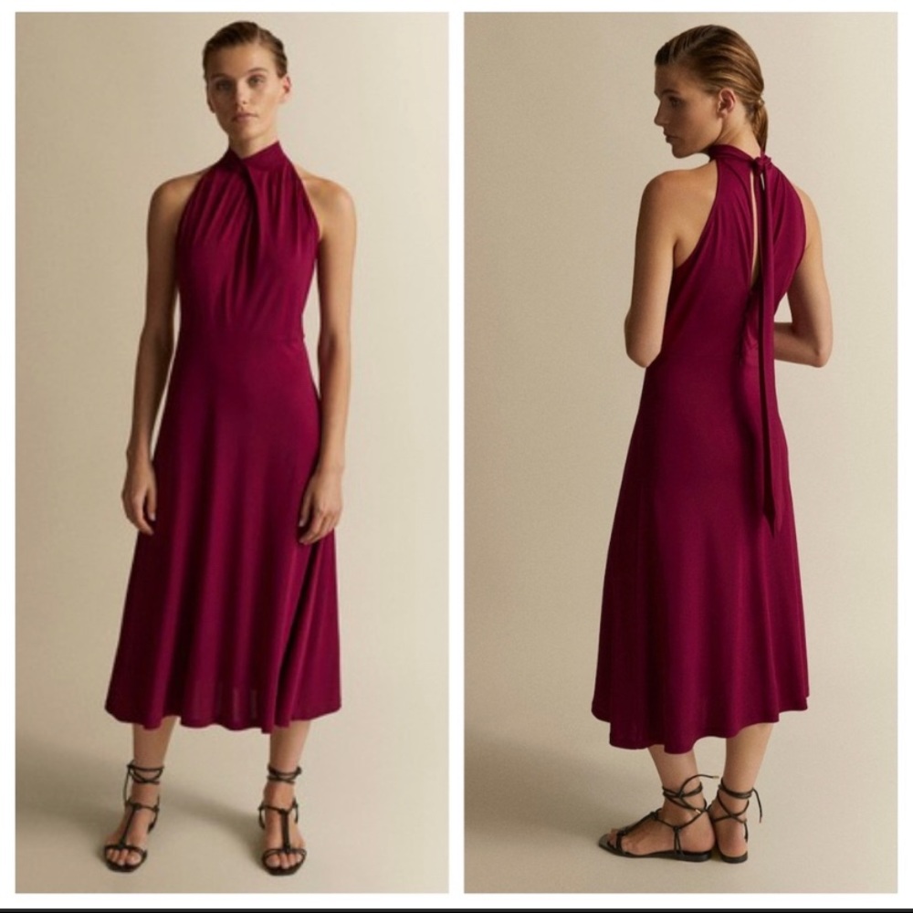 Massimo Dutti  halter dress S